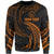 Palau Polynesian Custom Personalised Sweater - Orange Tribal Wave Unisex Orange - Polynesian Pride