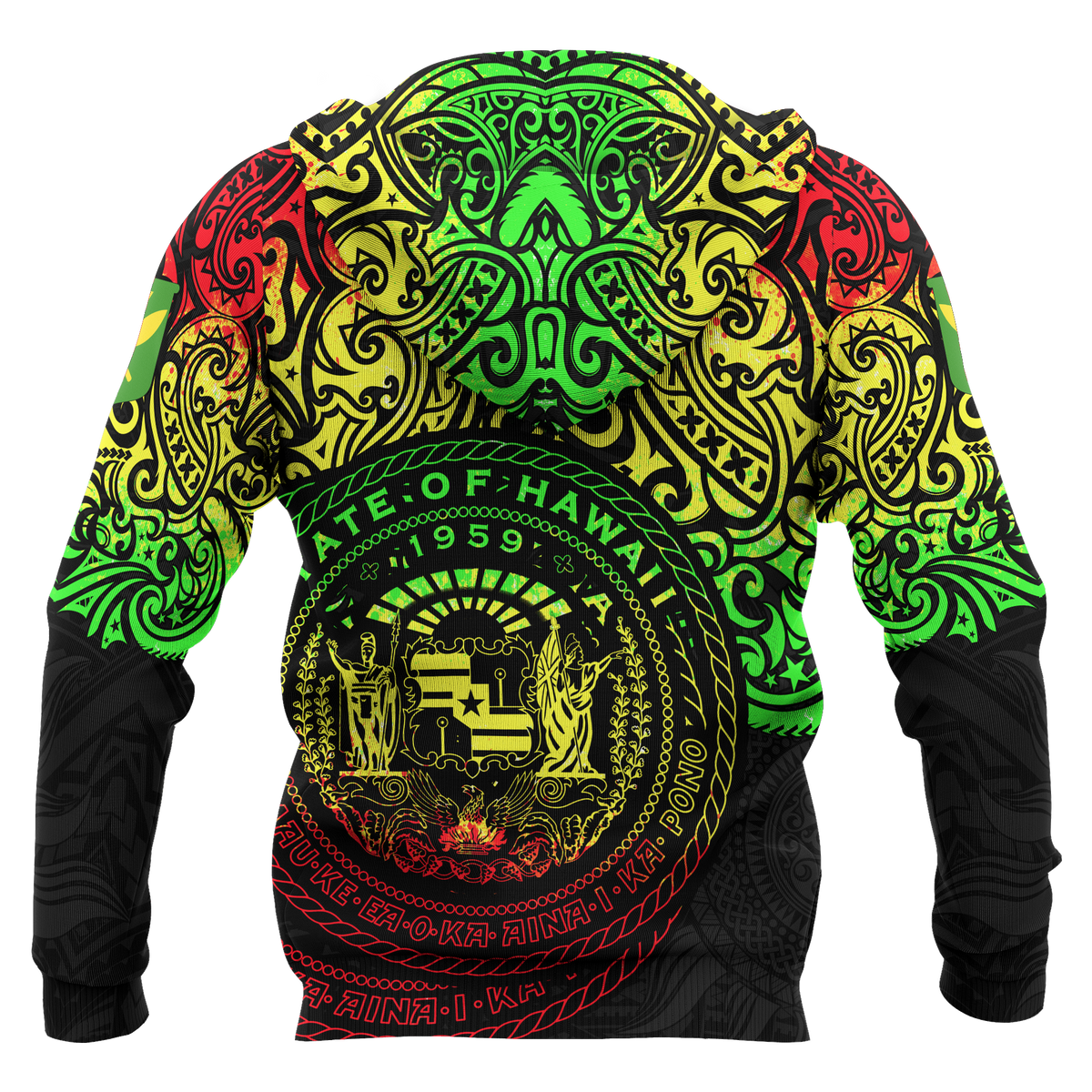 Polynesian Hawaii Hoodie Pride of Hawaii (Reggae) - Polynesian Pride