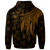 Fiji Custom Zip up Hoodie Polynesian Wings (Golden) - Polynesian Pride