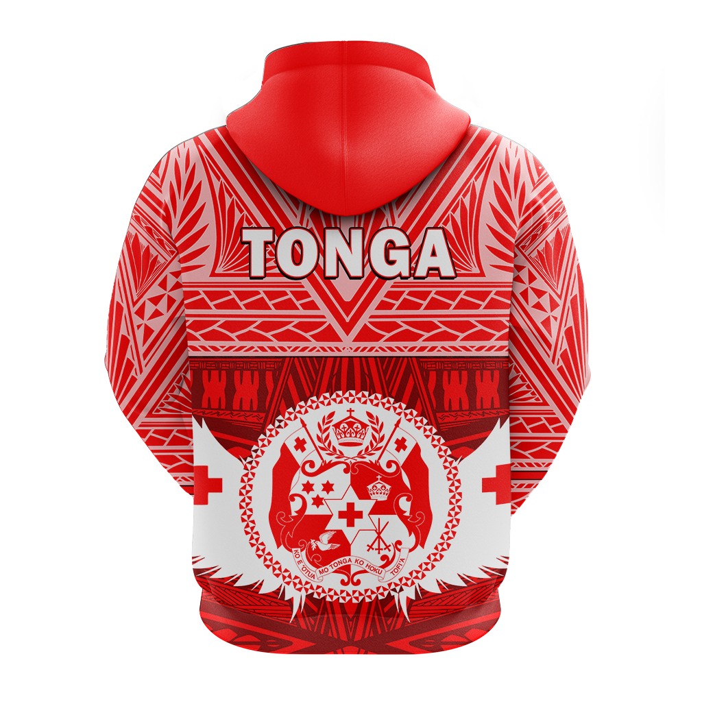 Tonga Rugby Mate Maa Tonga Tapa Pattern Hoodie LT2 - Polynesian Pride