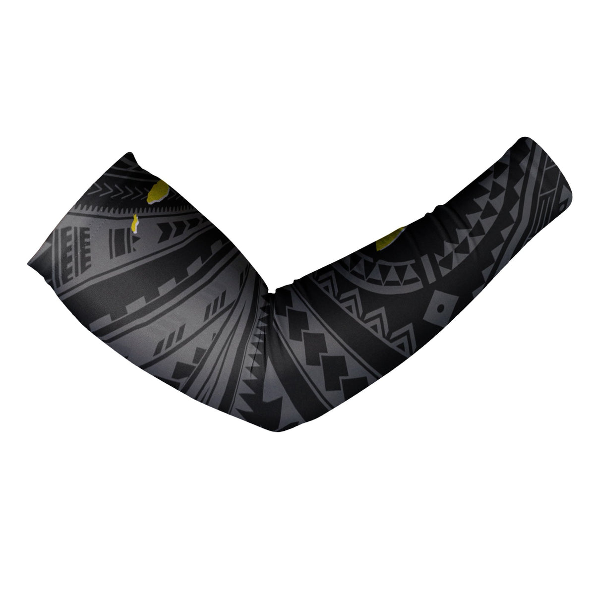 Hawaii Arm Sleeve - Hawaii Kanaka Maoli And Map ( Black) - Polynesian Pride