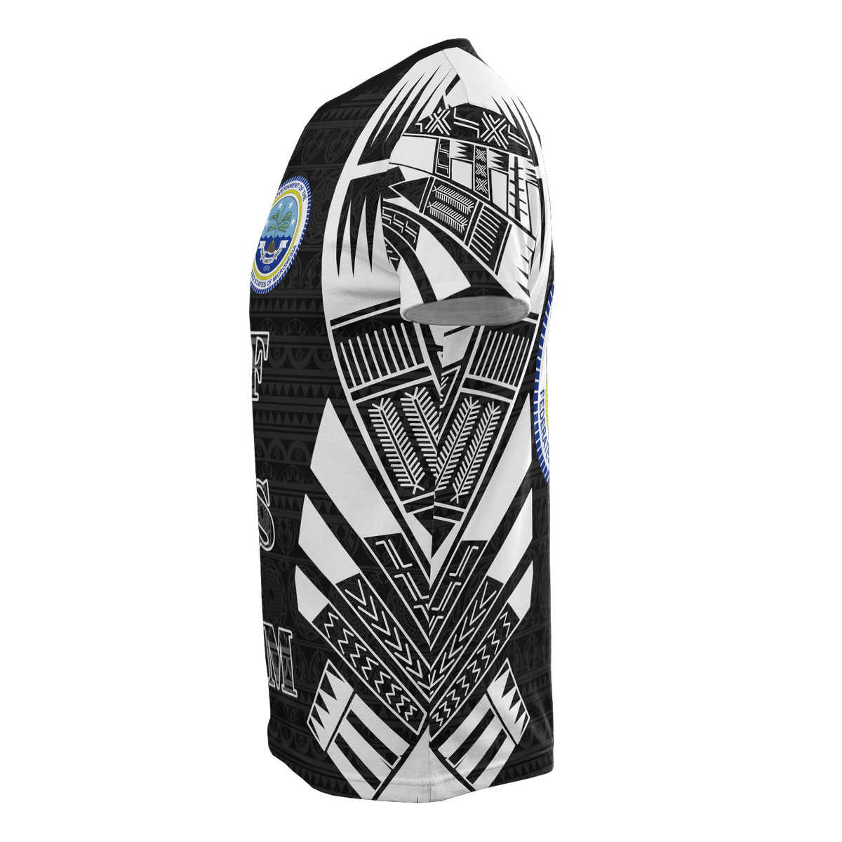 Federated States of Micronesia T Shirt F S M Seal Polynesian Tattoo Style - Polynesian Pride