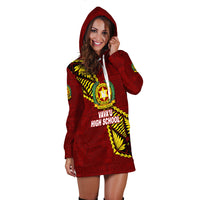 Tonga Vava'u High School Tongan Patterns Hoodie Dress - LT12 - Polynesian Pride