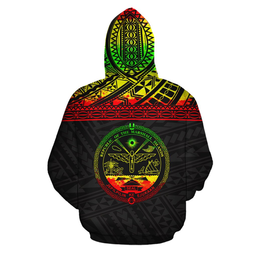 Marshall Islands Polynesian ll Over Hoodie Wd Koju - Polynesian Pride