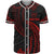 Fiji Polynesian Custom Personalised Baseball Shirt - Red Tribal Wave Unisex Red - Polynesian Pride