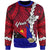 Papua New Guinea West New Britain Province Polynesian Custom Personalised Sweater - Tribal Wave Tattoo Unisex Red - Polynesian Pride