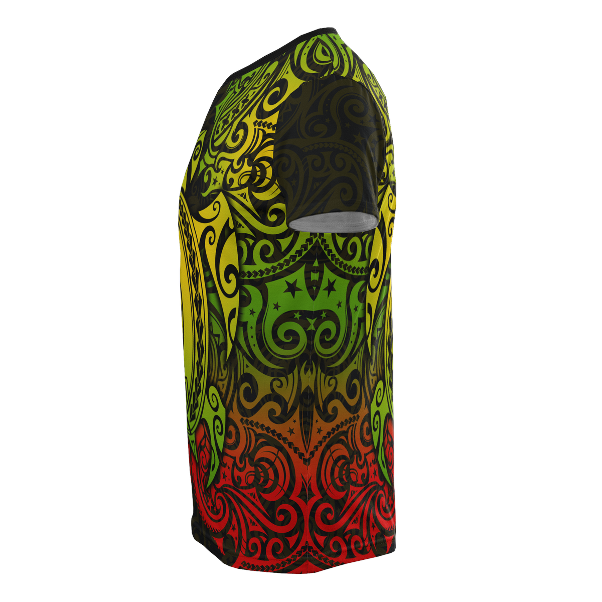 Hawaii T Shirt Polynesian Reggae Turtle Hibiscus Tattoo - Polynesian Pride