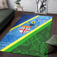 Vanuatu Malampa Fiji Day Area Rug - Combine Flag Design LT4 - Polynesian Pride