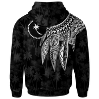 Chuuk Custom Hoodie Polynesian Wings (White) - Polynesian Pride