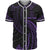 Palau Polynesian Custom Personalised Baseball Shirt - Purple Tribal Wave Unisex Purple - Polynesian Pride