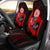 American Samoa Car Seat Covers - Polynesian Hook And Hibiscus (Red) Universal Fit Red - Polynesian Pride