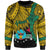 Papua New Guinea Hela Province Polynesian Custom Personalised Sweater - Tribal Wave Tattoo Unisex Yellow - Polynesian Pride