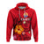 French Polynesia Hoodie Hibiscus With Tribal LT12 - Polynesian Pride