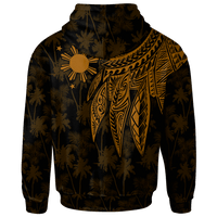 The Philippines Hoodie Polynesian Wings (Golden) - Polynesian Pride