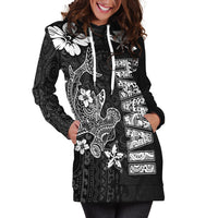 Hawaii Hammerhead Shark Hibiscus Hawaii Pattern Hoodie Dress - LT2 - Polynesian Pride