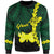 Papua New Guinea Oro Province Polynesian Custom Personalised Sweater - Tribal Wave Tattoo Unisex Green - Polynesian Pride