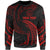 Palau Polynesian Custom Personalised Sweater - Red Tribal Wave Unisex Red - Polynesian Pride