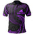 Tokelau Polynesian Custom Polo Shirt Purple Tribal Wave Unisex Purple - Polynesian Pride