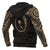 Chuuk Micronesian Zip up Hoodie Gold Heart Shield - Polynesian Pride