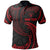 Niue Polynesian Custom Polo Shirt Red Tribal Wave Unisex Red - Polynesian Pride