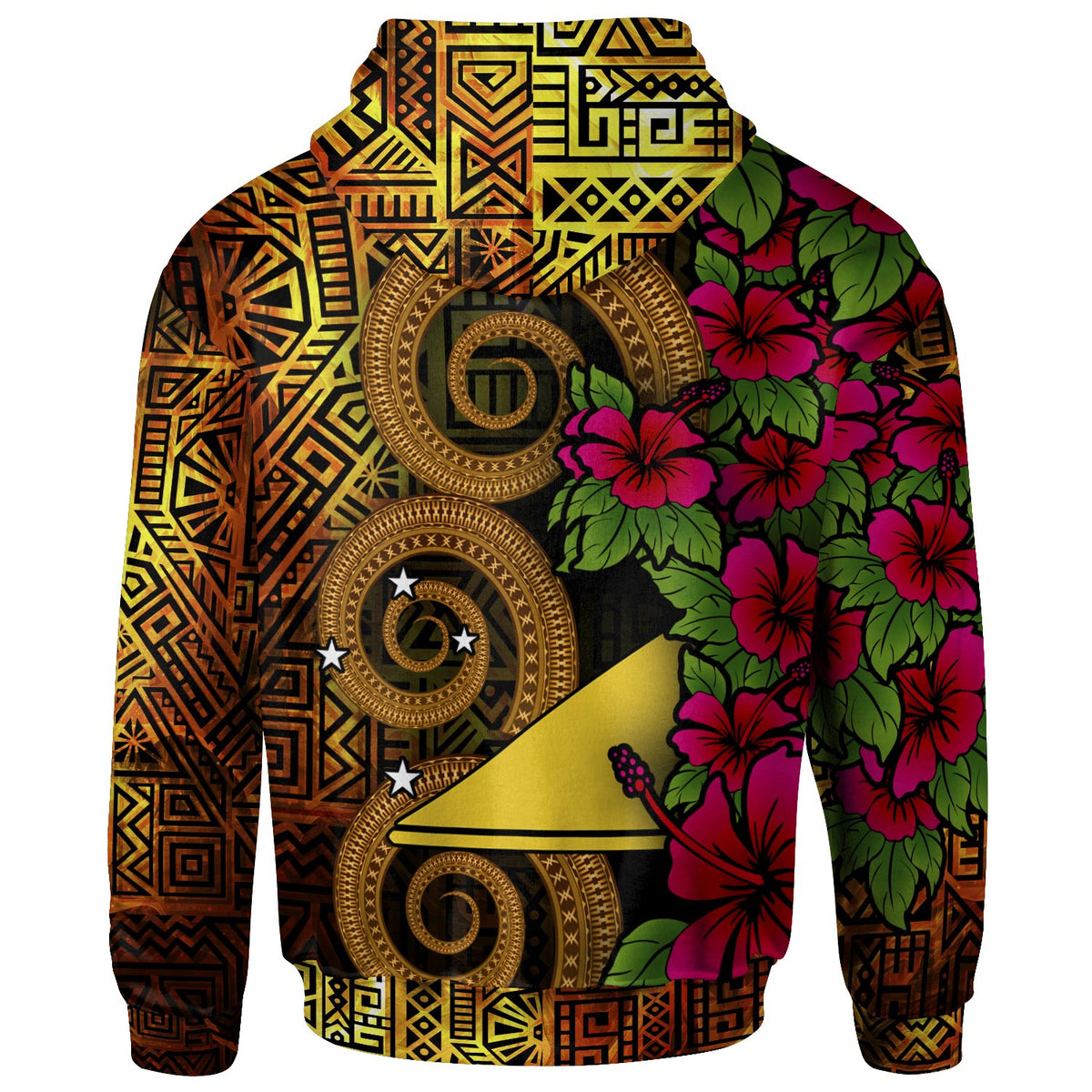 Tokelau Polynesian Custom Hoodie Hibiscus Vintage - Polynesian Pride