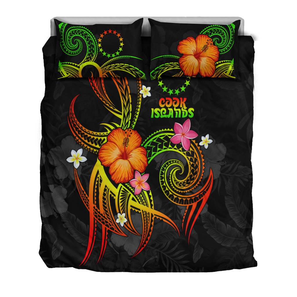 Cook Islands Polynesian Bedding Set - Legend of Cook Islands (Reggae) - Polynesian Pride