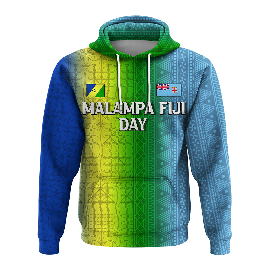 Vanuatu Malampa Fiji Day Hoodie Flag Version LT12 - Polynesian Pride