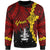 Papua New Guinea Madang Province Polynesian Custom Personalised Sweater - Tribal Wave Tattoo Unisex Red - Polynesian Pride