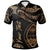 Guam Custom Polo Shirt Polynesian Tattoo Gold Version Unisex Gold - Polynesian Pride