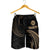 Tahiti Polynesian Men's Short - Gold Tribal Wave - Polynesian Pride