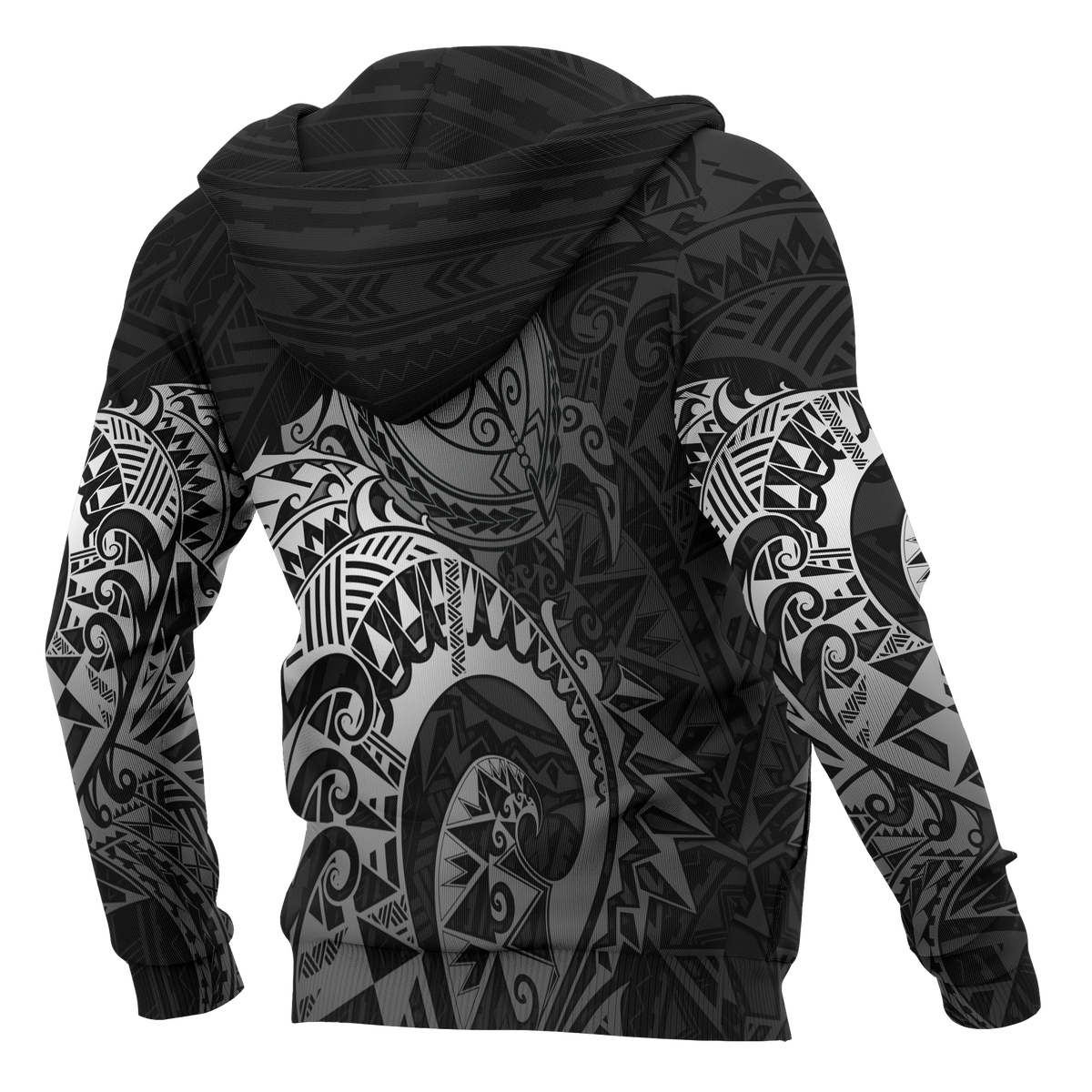 American Samoa Hoodie Polynesian Turtle (Silver) - Polynesian Pride
