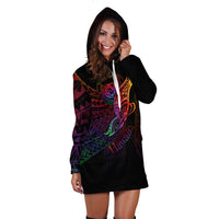 Hawaii Hoodie Dress - Butterfly Polynesian Style - Polynesian Pride