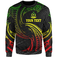 Vanuatu Polynesian Custom Personalised Sweater - Reggae Tribal Wave Unisex Reggae - Polynesian Pride