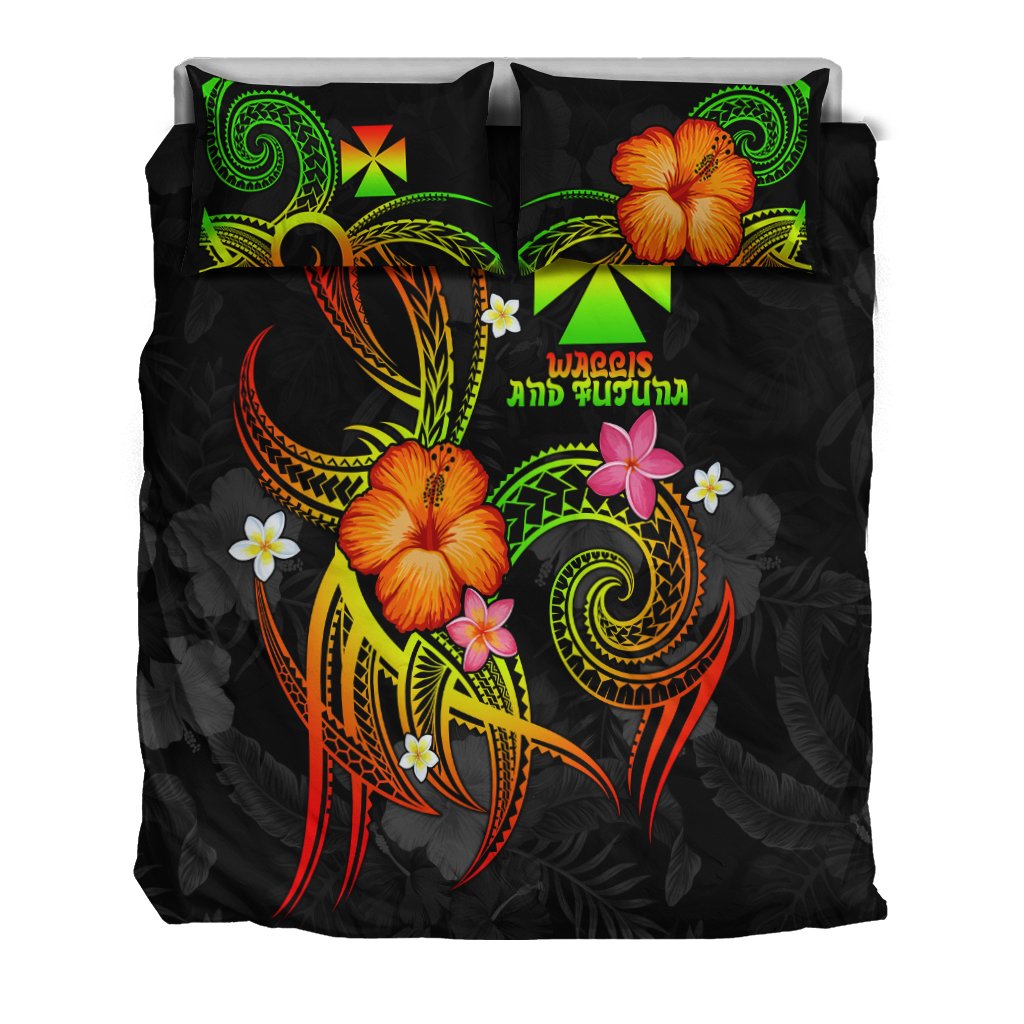 Wallis and Futuna Polynesian Bedding Set - Legend of Wallis and Futuna (Reggae) - Polynesian Pride