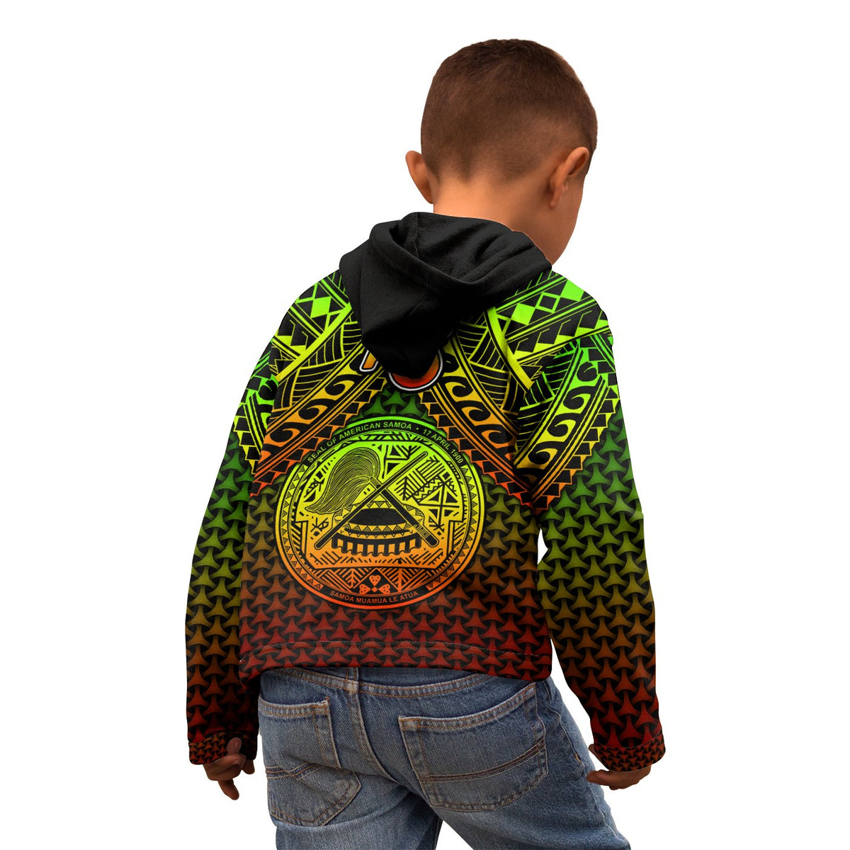 Polynesian American Samoa Hoodie Reggae Vintage Polynesian Patterns - Polynesian Pride