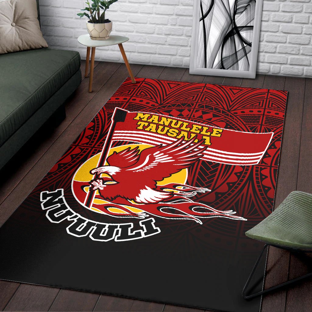 American Samoa Area Rug - Manulele Tausala Nuuuli (Ver 2) - Polynesian Pride