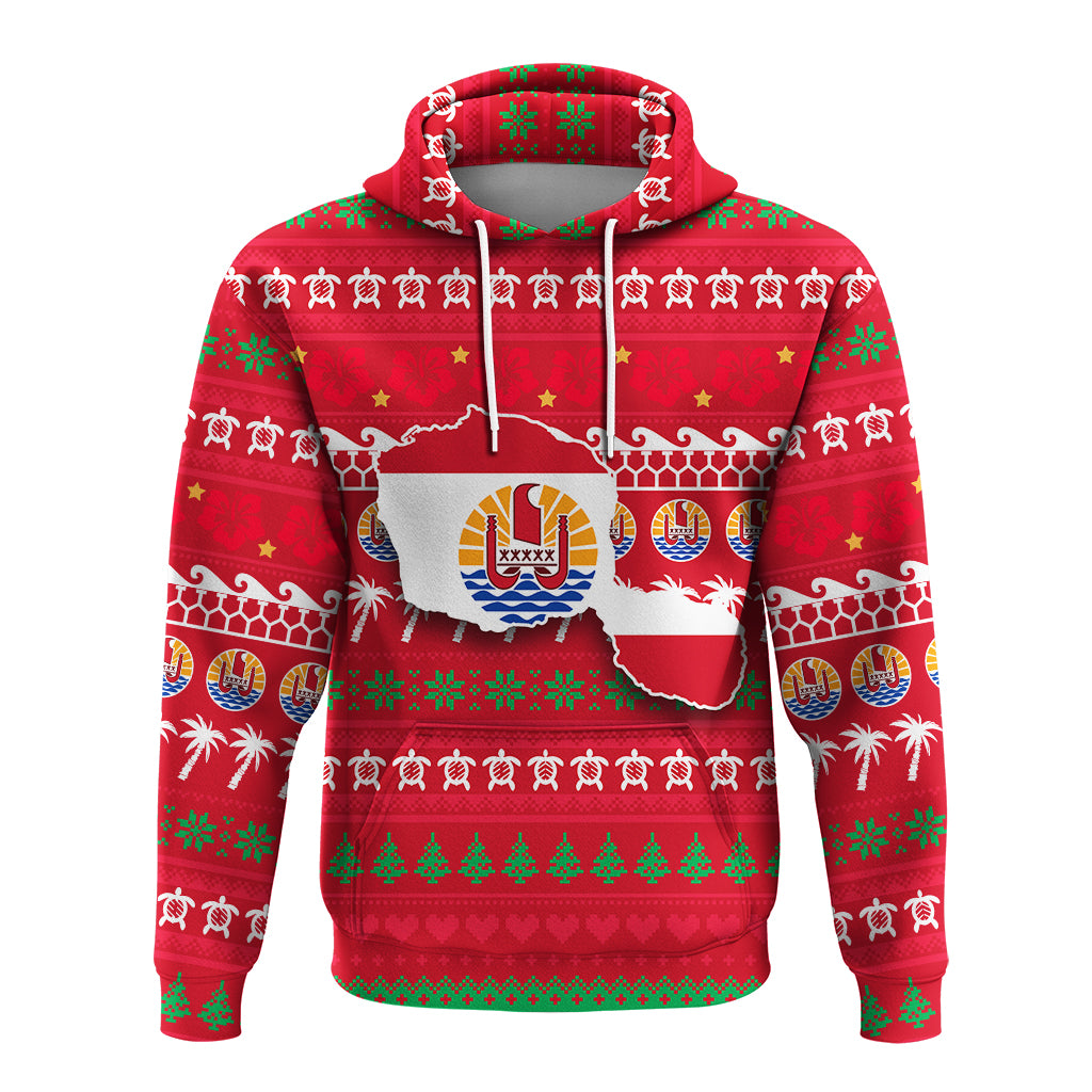 Tahiti Christmas Hoodie Ugly Christmas LT12 - Polynesian Pride