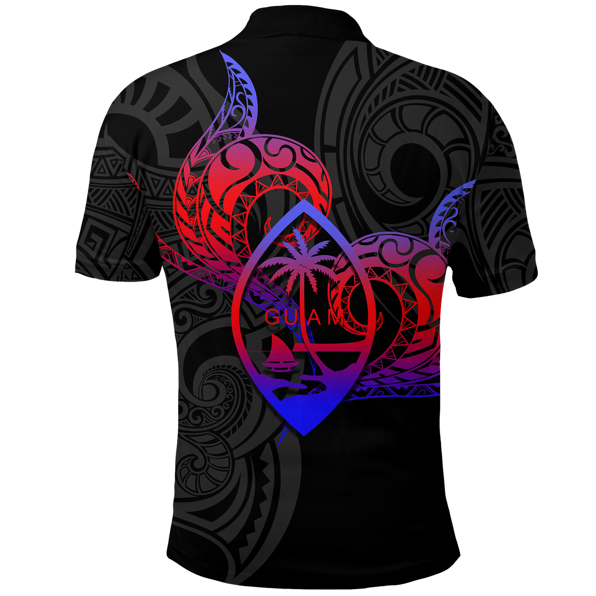 Valentine Day Guam Couple She Mine Polo Shirt Heart Tribal LT12 - Polynesian Pride