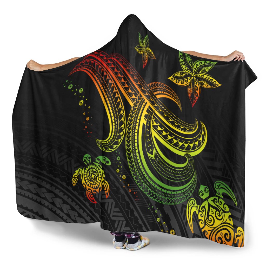 Polynesian Hooded Blankets - Reggae Turtle - Polynesian Pride