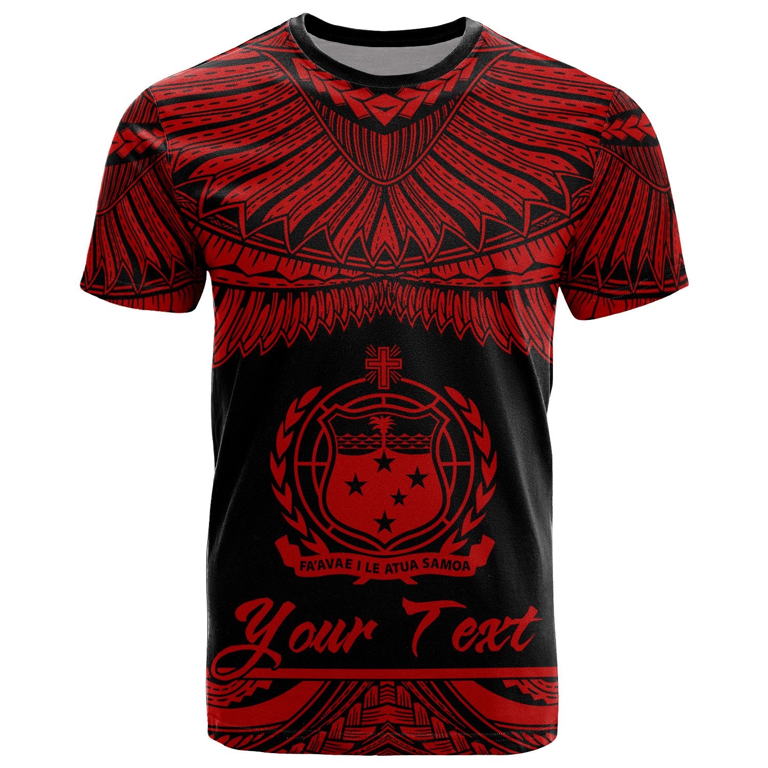 Samoa Polynesian Custom T Shirt Samoan Pride Red Version Unisex Red - Polynesian Pride