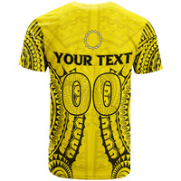 Custom Cook Islands Aitutaki T Shirt Tribal Pattern LT12 - Polynesian Pride