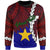 Papua New Guinea Milne Bay Province Polynesian Custom Personalised Sweater - Tribal Wave Tattoo Unisex Blue - Polynesian Pride