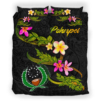 Pohnpei Polynesian Bedding Set - Plumeria Tribal - Polynesian Pride