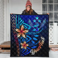 Kosrae Custom Personalised Premium Quilt - Vintage Tribal Mountain - Polynesian Pride