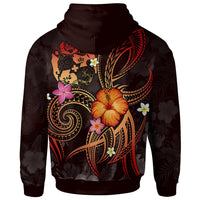 Tonga Polynesian Custom Hoodie Legend of Tonga (Red) - Polynesian Pride