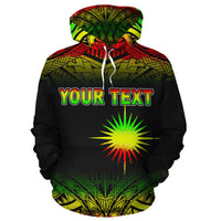 Marshall Islands Polynesian Custom Hoodie Reggae Frog - Polynesian Pride