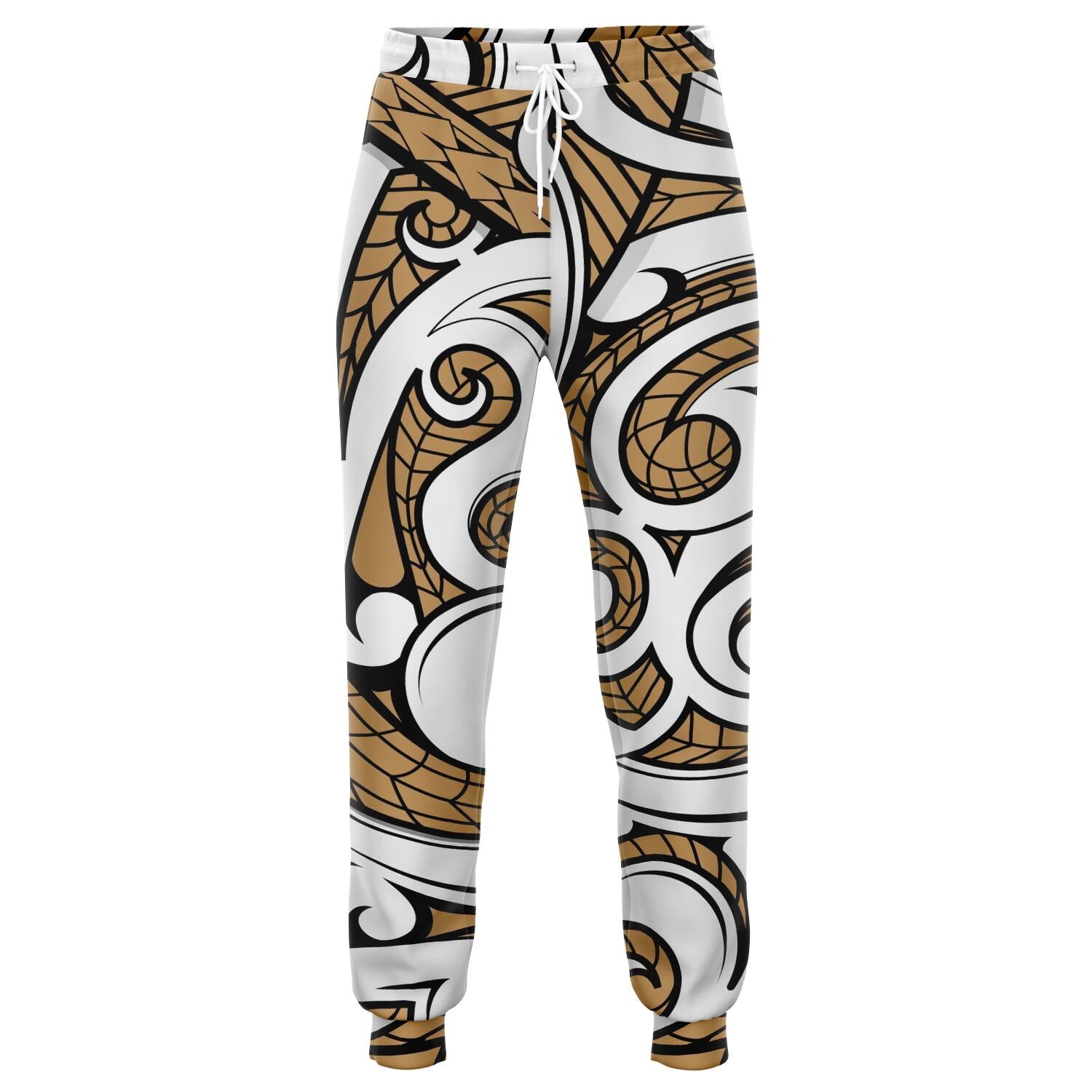 Polynesian Maori Ethnic Ornament Gold Joggers Unisex Gold - Polynesian Pride