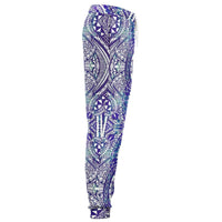 Polynesian Symmetry Gardient Violet Joggers - Polynesian Pride