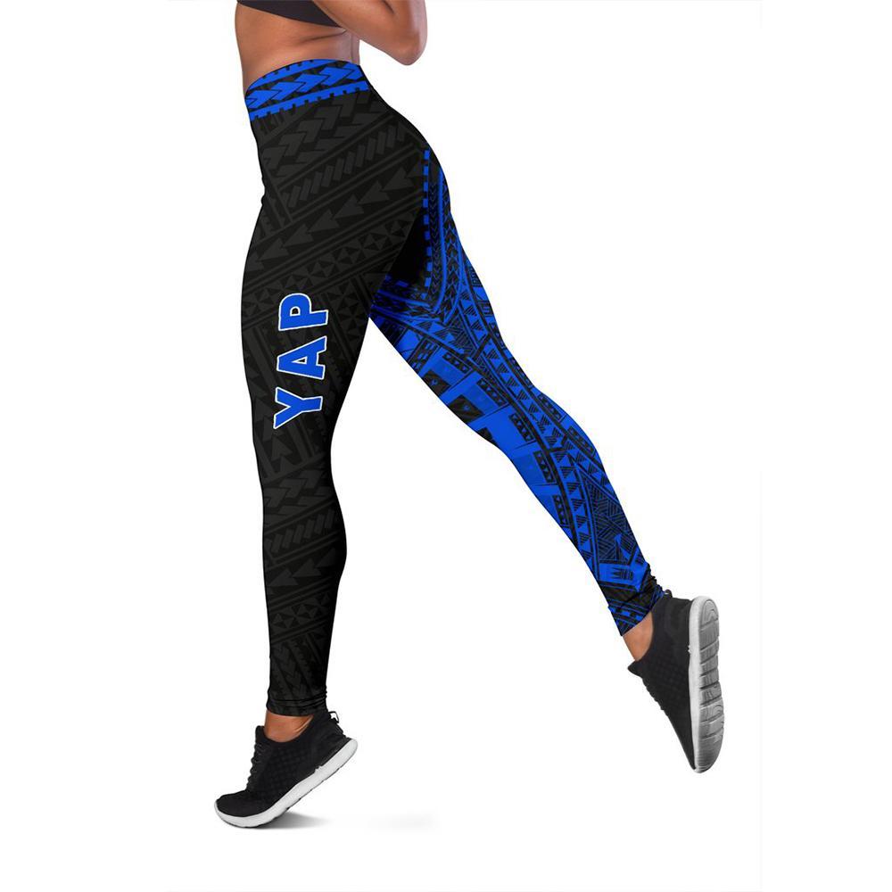 Yap Rising Leggings (Blue) A6 - Polynesian Pride