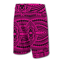 Hawaii Polynesian Seamless Board Shorts Pink - Polynesian Pride